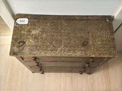 Primitive Four-Drawer Chest 24”x28”x11”