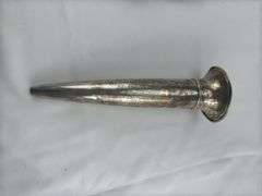Silver trays, cup, fluted cone