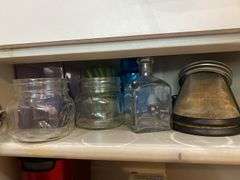 Crock-pot, pizza cooker, electric skillet, vases, bottles, sodastream machine