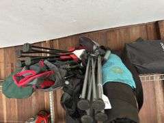 Bag chairs, pop up tent