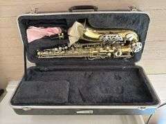 OLDS saxophone with hard case, Leblanc clarinet in hard case