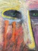 Carole Laroche original pastel, matted and framed, signed 91’, 40"w x 52”h