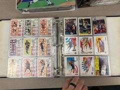 3 Binders of Baseball, Basketball, and football collector cards