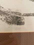 Matted and framed portrait “Tête-à-tête 2/5 signed EER,,, ‘71