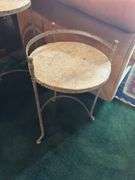 Pair of nesting metal tables
