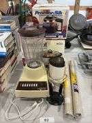 Crockpot, coffee carafe, blender, Krupa coffee grinder