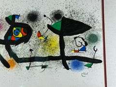 Joan Miro lithograph 30"x23”