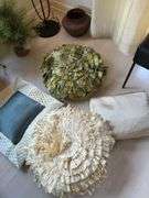 Ann Gish Silk throw pillows, pillow cases