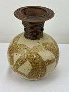 Studio Pottery Vase by K. Freeman