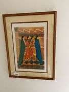 Framed and matted 23” x 30” picture “The Robes II” signed Virginia Stroud