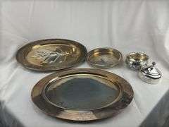 Collection of Silver plate and stainless Service