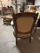 Pair of vintage French chairs. In basement
