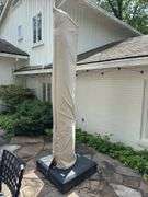 Offset patio umbrella approximately 9ft
