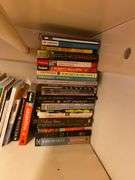 Top shelf of books
