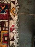 M. E. S. Woven rug 45”w x 60”L made in Iran