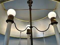 Pair of Vintage 39” Stiffel 3 bulb lamps
