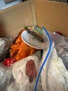 7 boxes of Christmas items. In basement