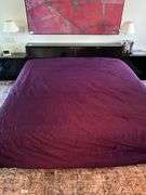 Black Lacquered finish complete King Size Bed