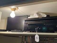 Yamaha stereo receiver, Panasonic blue ray, Insignia TV