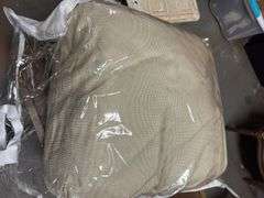 1 box & 1 tub of  queen size comforter and  tablecloths and lace