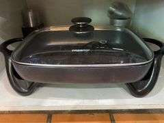 Crock-pot, pizza cooker, electric skillet, vases, bottles, sodastream machine
