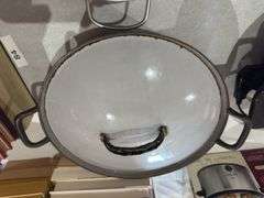 Electric wok, cast iron, skillets, pots, pans, baking dishes, miscellaneous