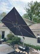 Offset patio umbrella approximately 9ft