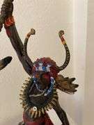 Spirit of the Grizzly Bear 17” cast iron Native American warrior by Franklin Mint artist R. F. Murphy