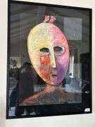 Carole Laroche original pastel, matted and framed, signed 91’, 40"w x 52”h