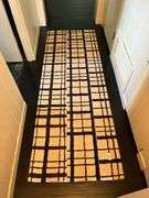 Poly black/ivory 2-6” x 7’6” rug