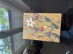 Marble eggs w/ stand,soap stone style covered box