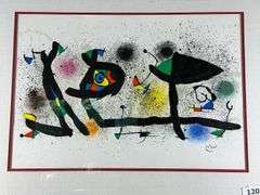 Joan Miro lithograph 30"x23”