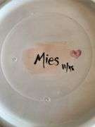 Ceramic ware, tureen, platter, plates and bowls, plate dated 10-16-1938