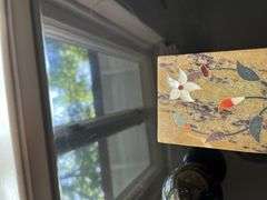 Marble eggs w/ stand,soap stone style covered box