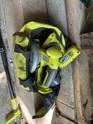 RYOBI trimmer, vac, drill, circular saw