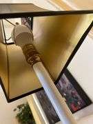 Pair of 24” brass base table lamps