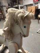 White Childs rocking horse