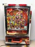 SANKYO Dokkiri Man electronic pinball game - lights up but needs repaired