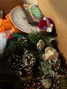 7 boxes of Christmas items. In basement