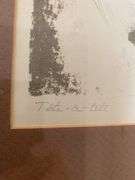 Matted and framed portrait “Tête-à-tête 2/5 signed EER,,, ‘71