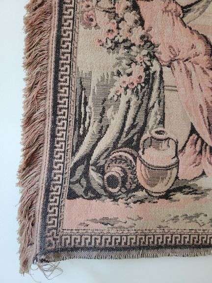Vintage Tapestry French Muses  48 x 25