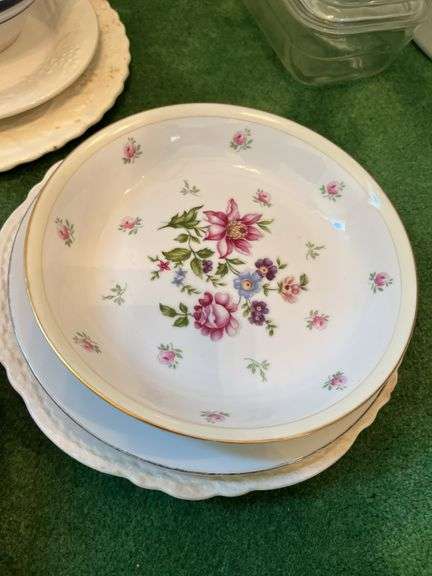 Plates, bowl, small platters