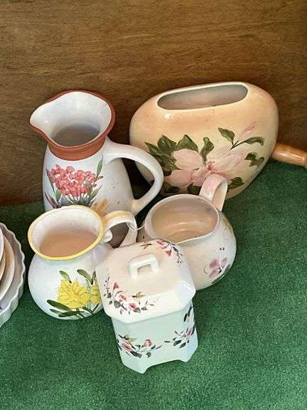 Pitchers, vase, covered jar image