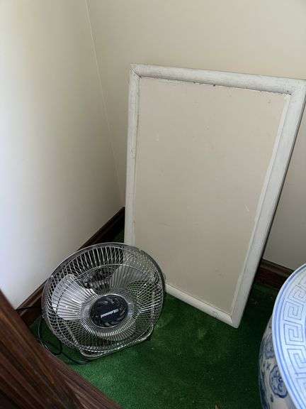 TV tray and table top fan