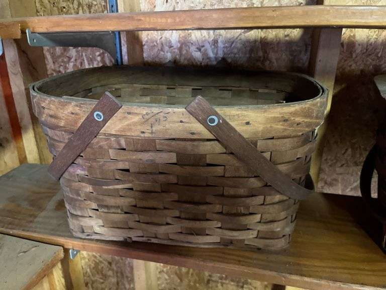 2 vintage wicker baskets