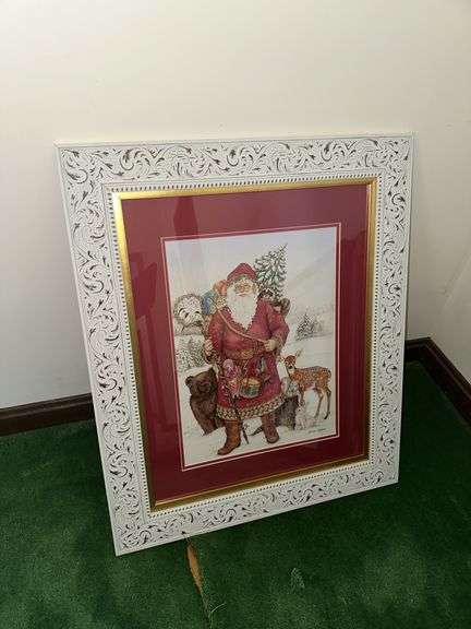 Framed Santa picture