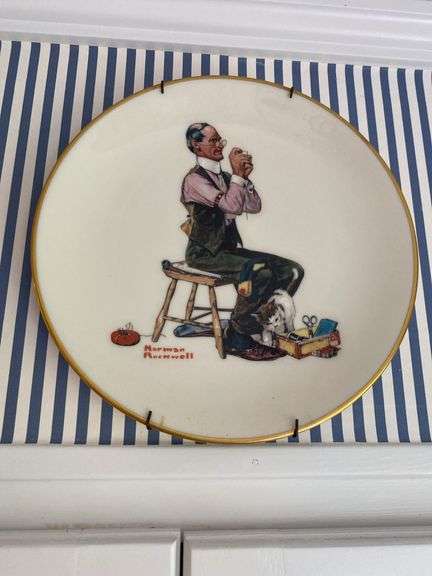 6 Norman Rockwell plates image