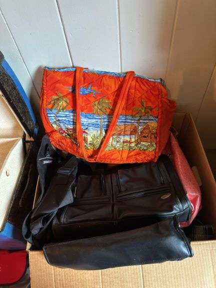 Box of totes, American Tourister  brief case image