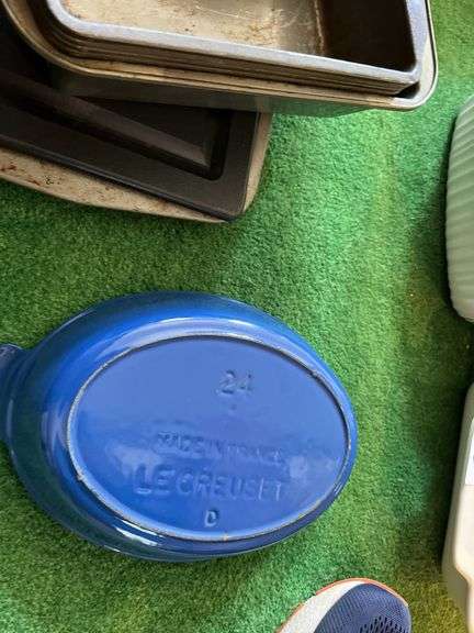 Le Creuset oval dish,baking pans,cookie sheets, skillets