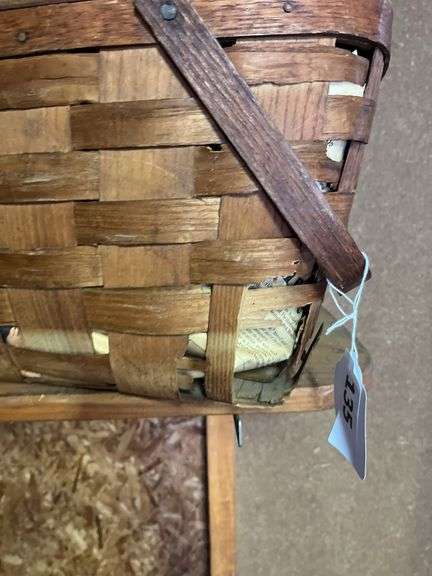 2 vintage wicker baskets